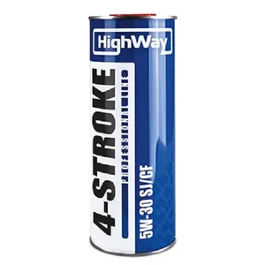 Масло моторное 4-х тактное HIGHWAY 5W-30 CF MA-2 полусинтетическое 1 л