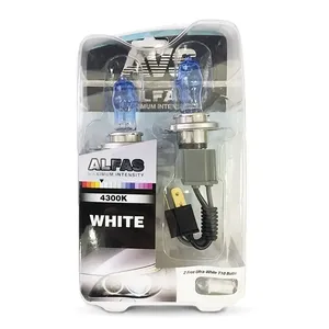 Лампа галогенная H4 12V 75/80W AVS Alfas Maximum Intensity 4300К +2 Т10 2 шт.