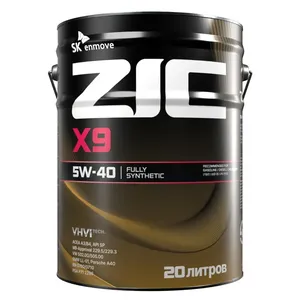 Масло моторное ZIC X9 5W-40 SP A3/B3/B4 синтетическое 20 л