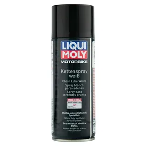 Смазка для цепей LIQUI MOLY Racing Kettenspray weiss 400 мл для мототехники, белая