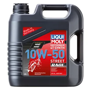 Масло моторное 4-х тактное LIQUI MOLY Motorbike 4T Synth Street Race 10W-50 SN Plus MA-2 синтетическое