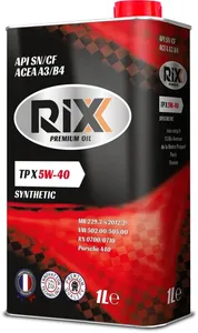 Масло моторное RIXX TP X 5W-40 SN/CF A3/B4 синтетическое 1 л